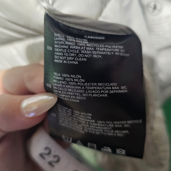 Noize Light Gray Quilted Vest Size XS 18 PTP EUC - Picture 6 of 6